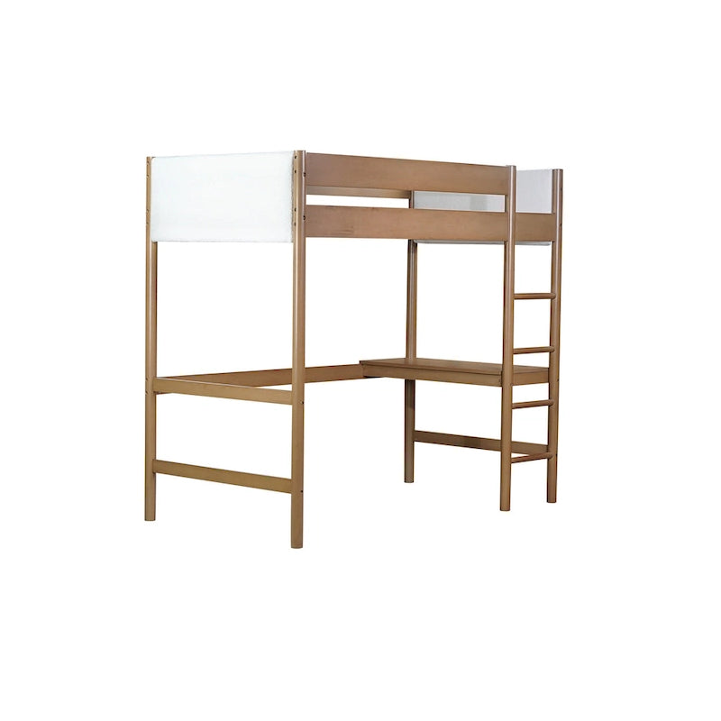 Letto a soppalco singolo con scrivania