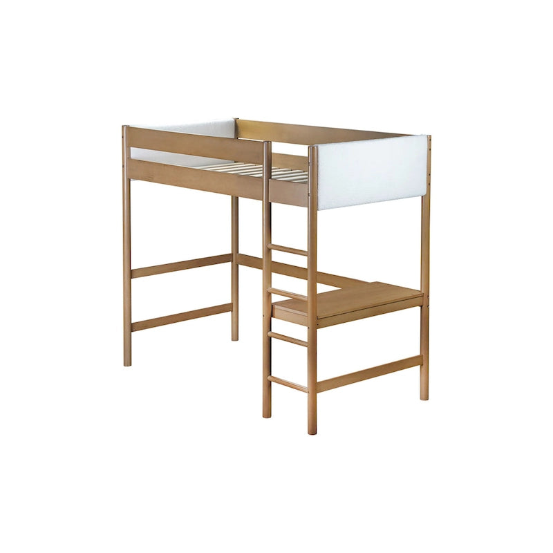Letto a soppalco singolo con scrivania
