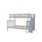 Letto a castello a scala versatile con spazio extra e caratteristiche di sicurezza