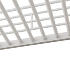 Letto a soppalco in metallo full size con scrivania e armadio piccolo, letto a soppalco a LED salvaspazio con struttura robusta e scala contenitore