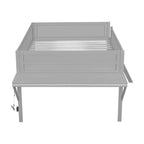 Letto a soppalco in legno per gaming full size con scrivania LED e contenitore (capacità 180 kg)