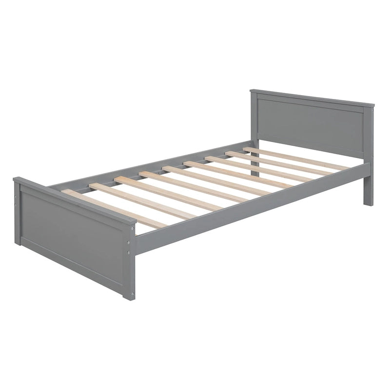 Letto a soppalco con letto a sé stante, scaffali, scrivania e armadio