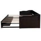 Divano letto con letto estraibile e cassetti contenitore