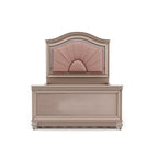 Letto a pannello Glam singolo/matrimoniale con letto estraibile e testiera a LED, similpelle, nessuna molla
