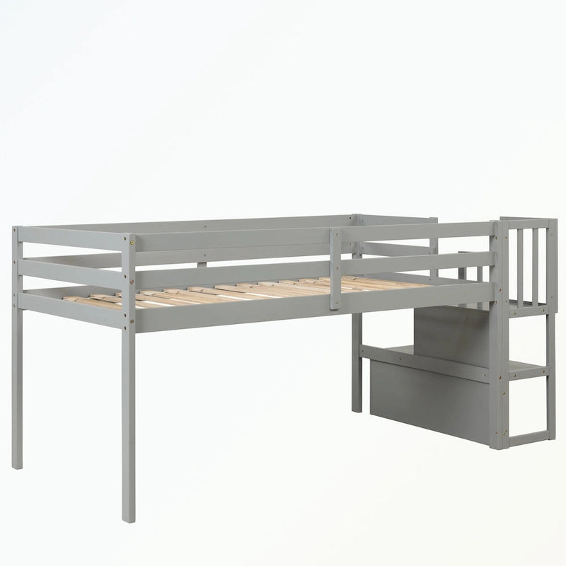 Letto a soppalco con scaletta, una piazza e mezza