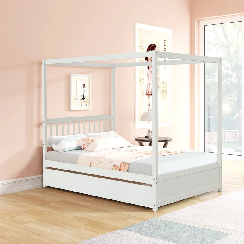 Letto matrimoniale con letto estraibile singolo