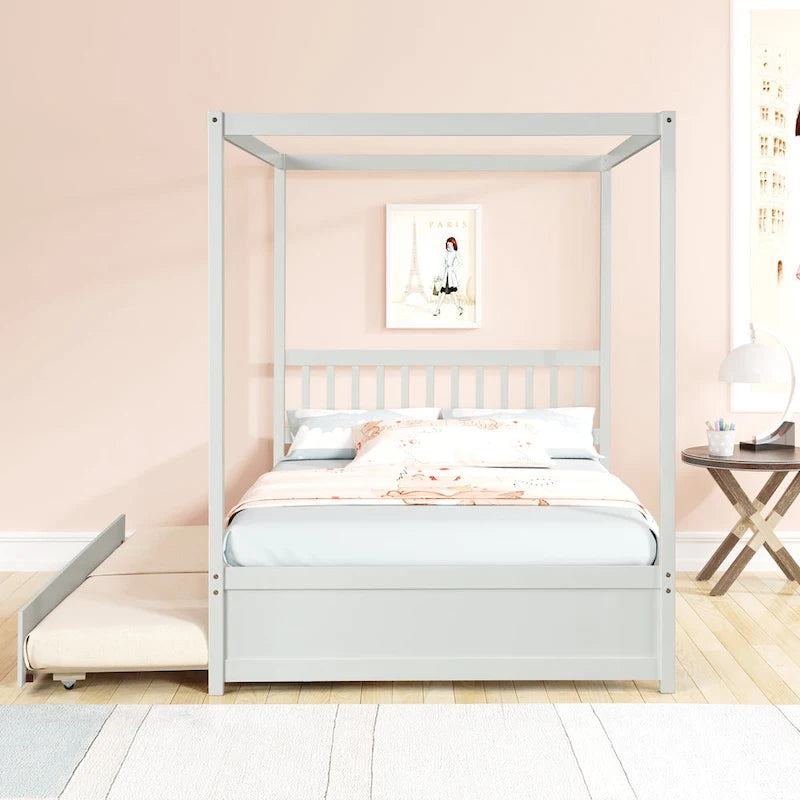 Letto matrimoniale con letto estraibile singolo