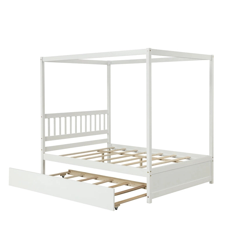 Letto matrimoniale con letto estraibile singolo