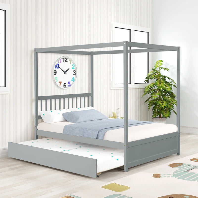 Letto matrimoniale con letto estraibile singolo