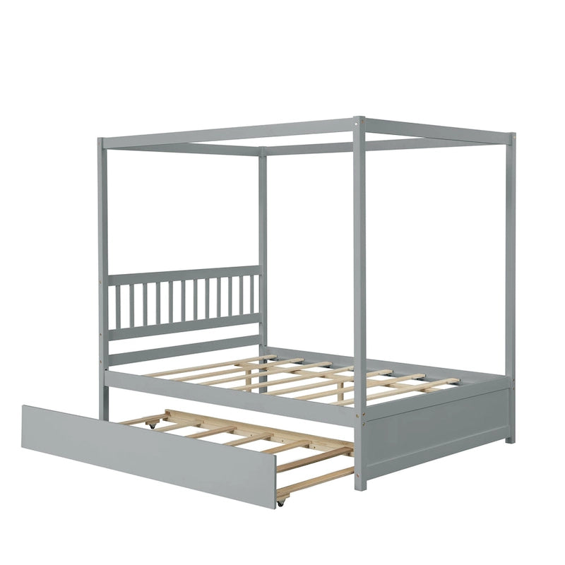 Letto matrimoniale con letto estraibile singolo