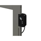 Letto a piattaforma in legno massello full size con pediera, rotelle complete e stazione di ricarica USB