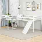 Letto a soppalco con scaletta e scivolo