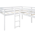 Letto a soppalco con scaletta e scivolo