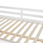 Letto a soppalco full size con scrivania a U