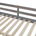 Letto a soppalco full size con scrivania a U