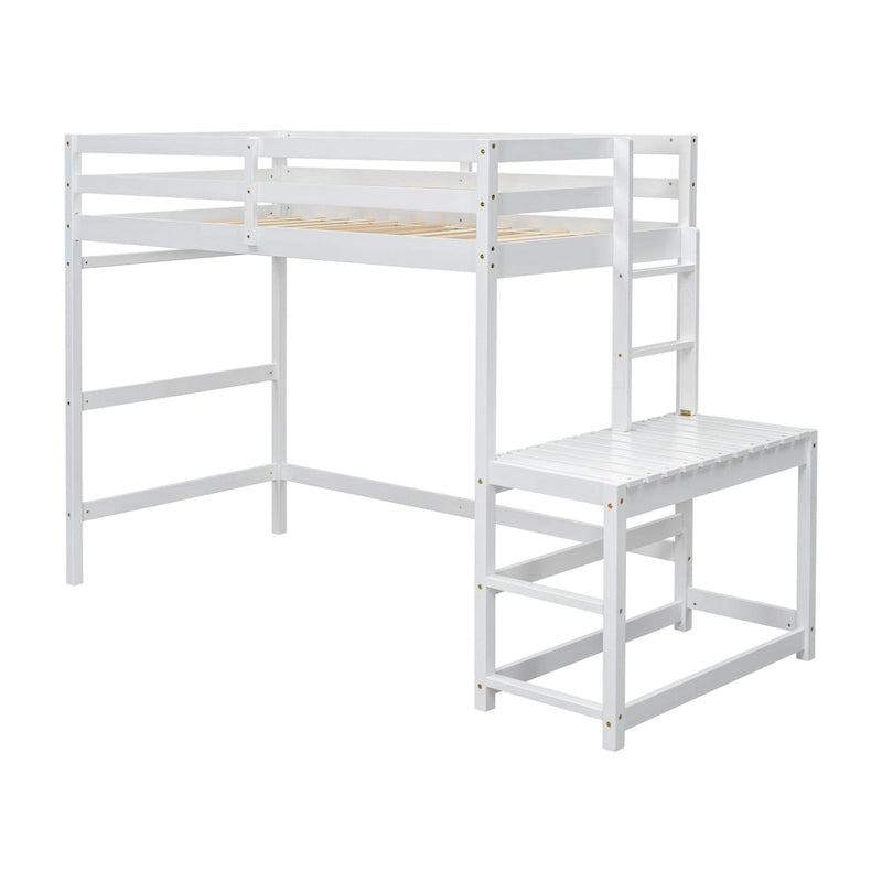 Letto a soppalco alto singolo