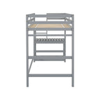 Letto a soppalco alto singolo