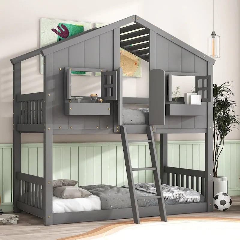 vinci il letto a castello Twin House con tetto