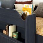 Letto a soppalco per bambini con scrivania integrata, design salvaspazio per camerette piccole